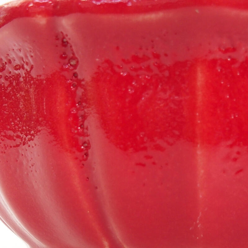 kerámia bonsai tál 11,5 x 11,5 x 5 cm, piros színű