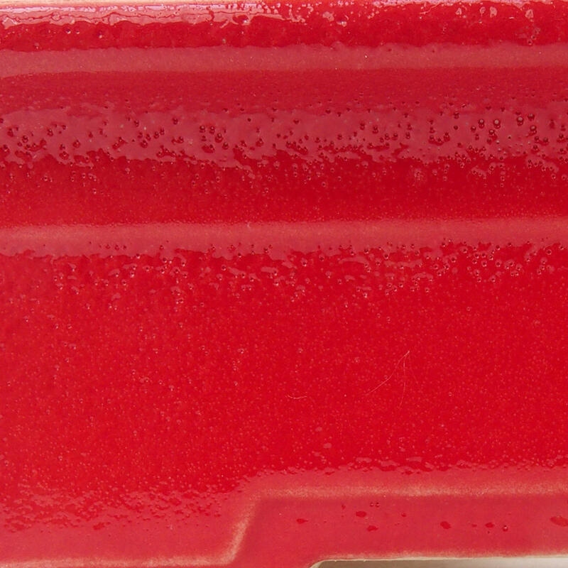 kerámia bonsai tál 11,5 x 9 x 4,5 cm, piros színű