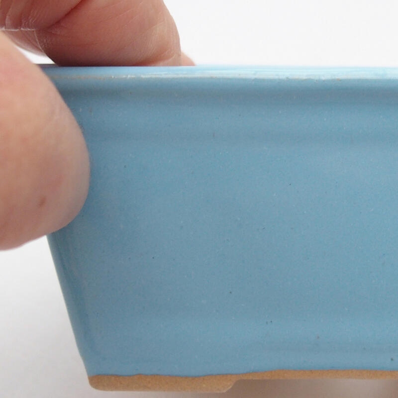 kerámia bonsai tál 11,5 x 9 x 5,5 cm, kék színben