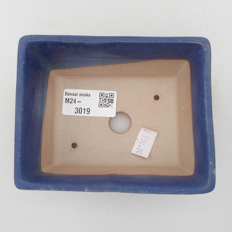 kerámia bonsai tál 11,5 x 9 x 5,5 cm, kék színben