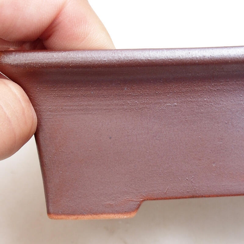 kerámia bonsai tál 11,5 x 9 x 5 cm, barna