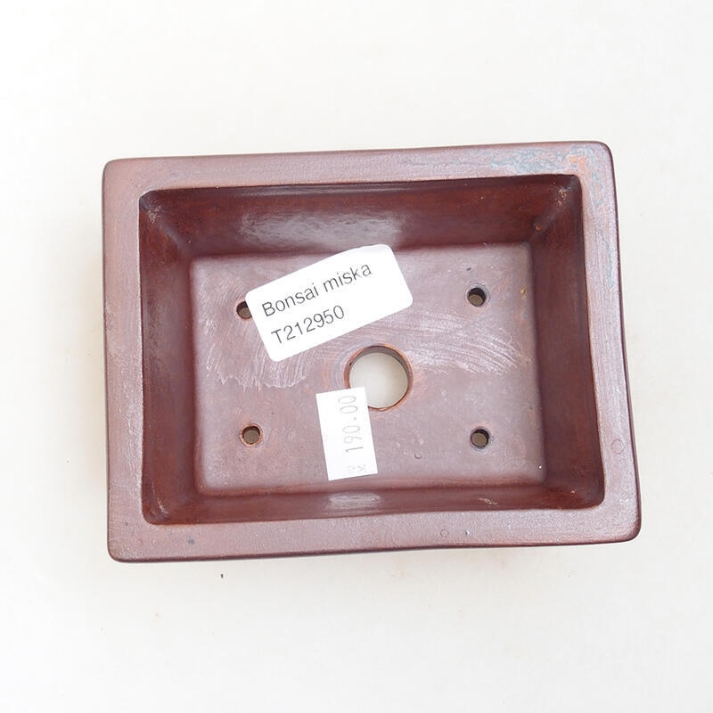 kerámia bonsai tál 11,5 x 9 x 5 cm, barna