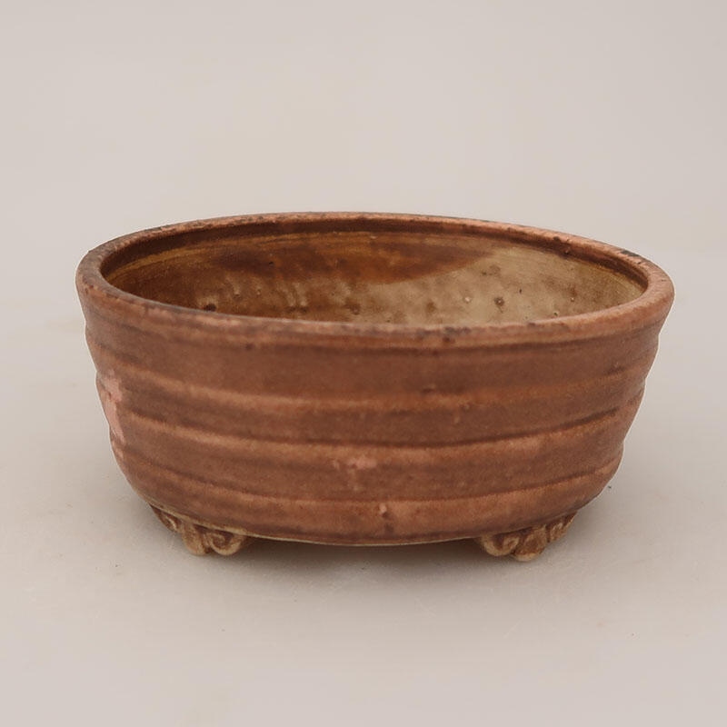 kerámia bonsai tál 11 x 9,5 x 5 cm, rózsaszínű