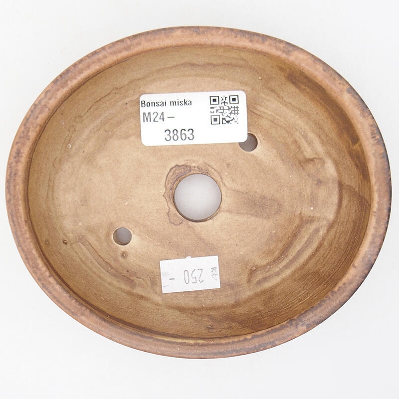 Kerámia bonsai tál 12,5 x 10,5 x 3,5 cm, rózsaszínű