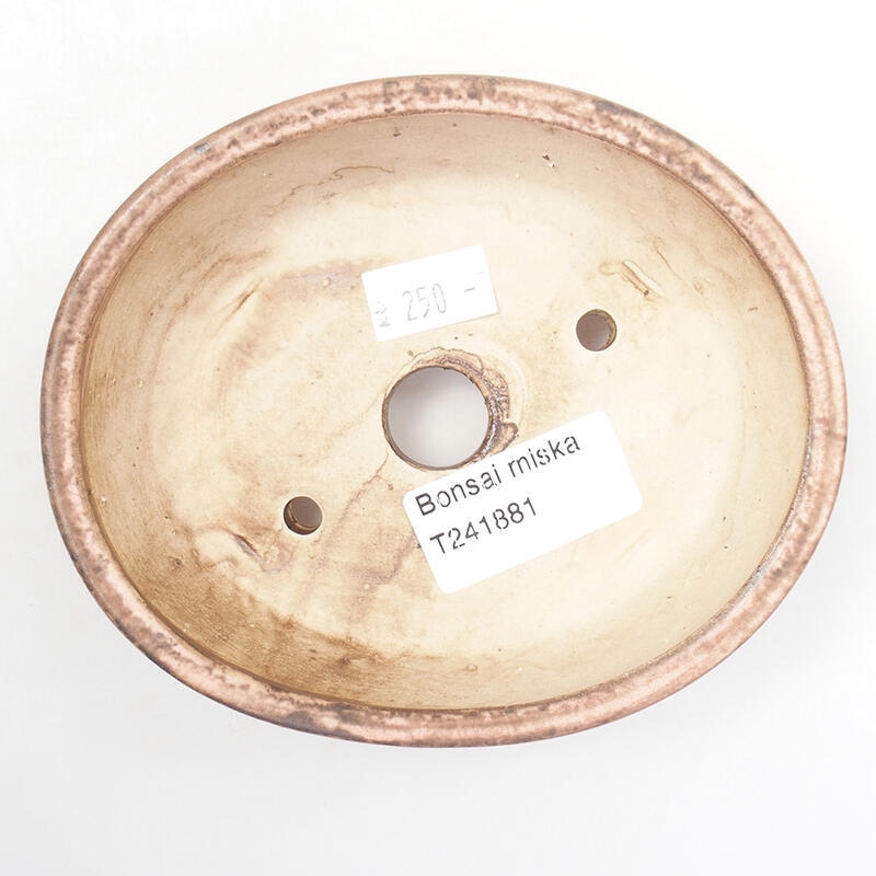 kerámia bonsai tál 12,5 x 10,5 x 4 cm, rózsaszínű