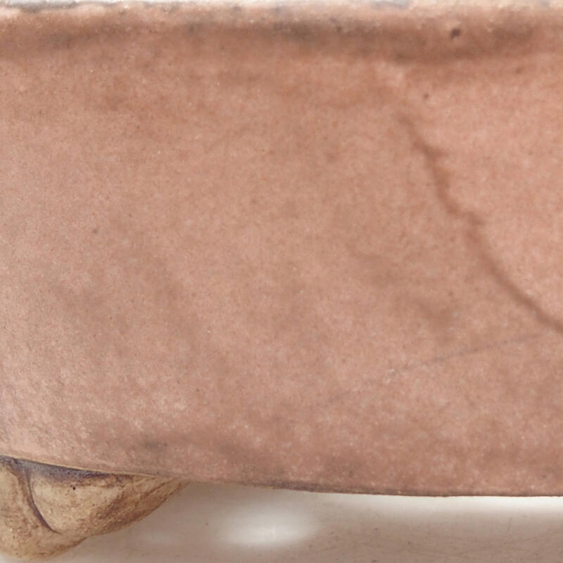 kerámia bonsai tál 12,5 x 10,5 x 4 cm, rózsaszínű