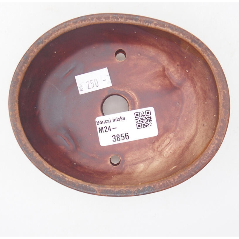 kerámia bonsai tál 12,5 x 10 x 4 cm, barna