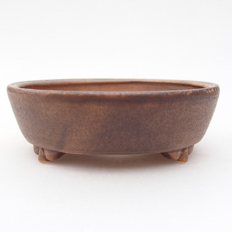 kerámia bonsai tál 12,5 x 10 x 4 cm, barna