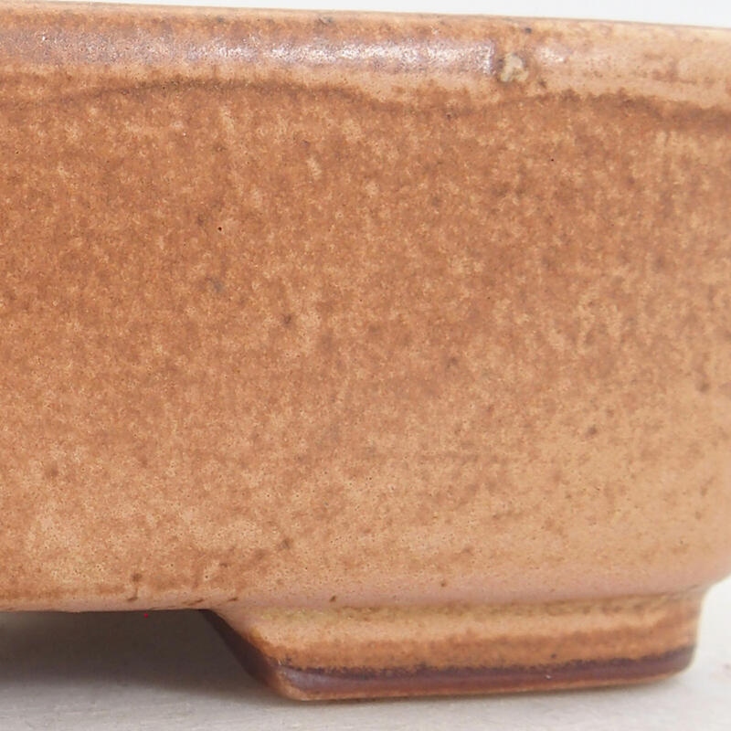 kerámia bonsai tál 12,5 x 10 x 4 cm, rózsaszínű