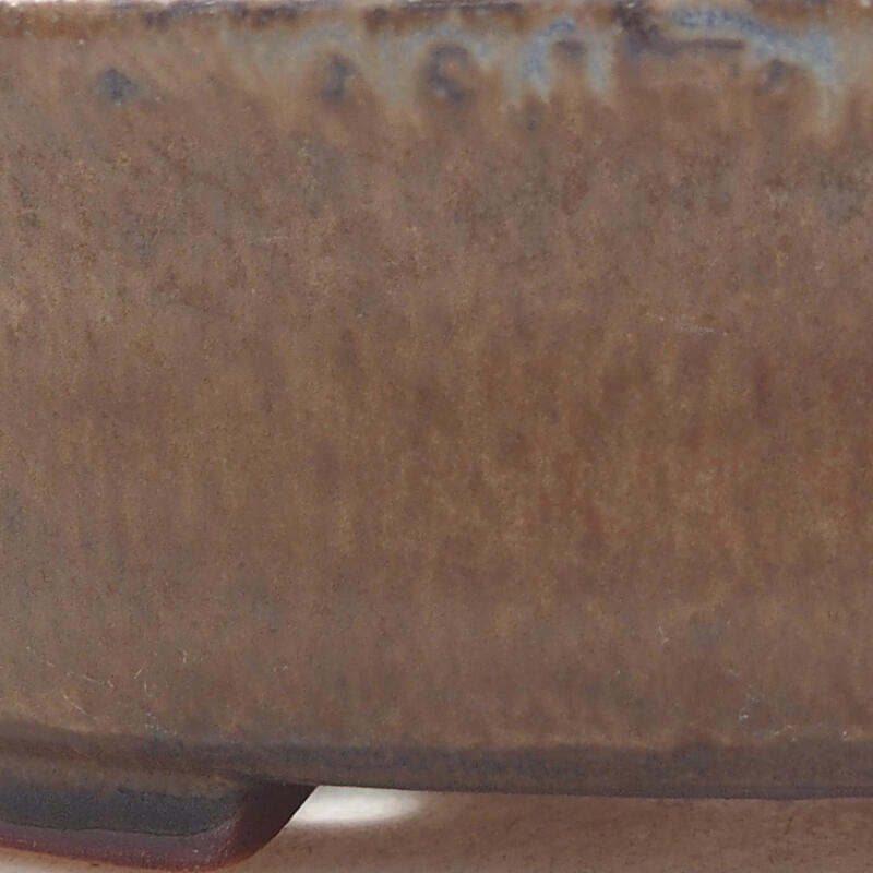 kerámia bonsai tál 12,5 x 12 x 3,5 cm, barna