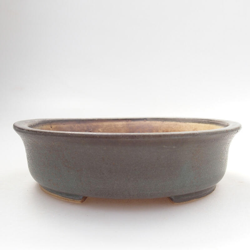 kerámia bonsai tál 12,5 x 12 x 3,5 cm, kék színben