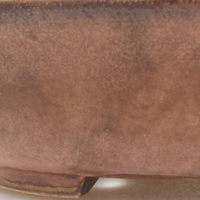 Kerámia bonsai tál 12,5 x 12 x 3,5 cm, rózsaszínű