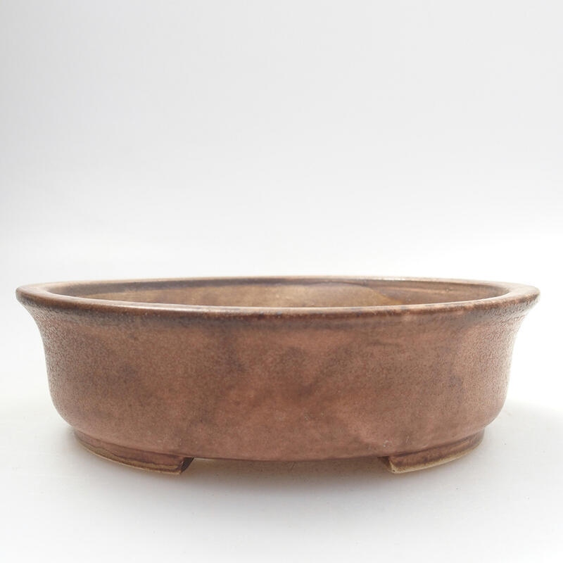 Kerámia bonsai tál 12,5 x 12 x 3,5 cm, rózsaszínű