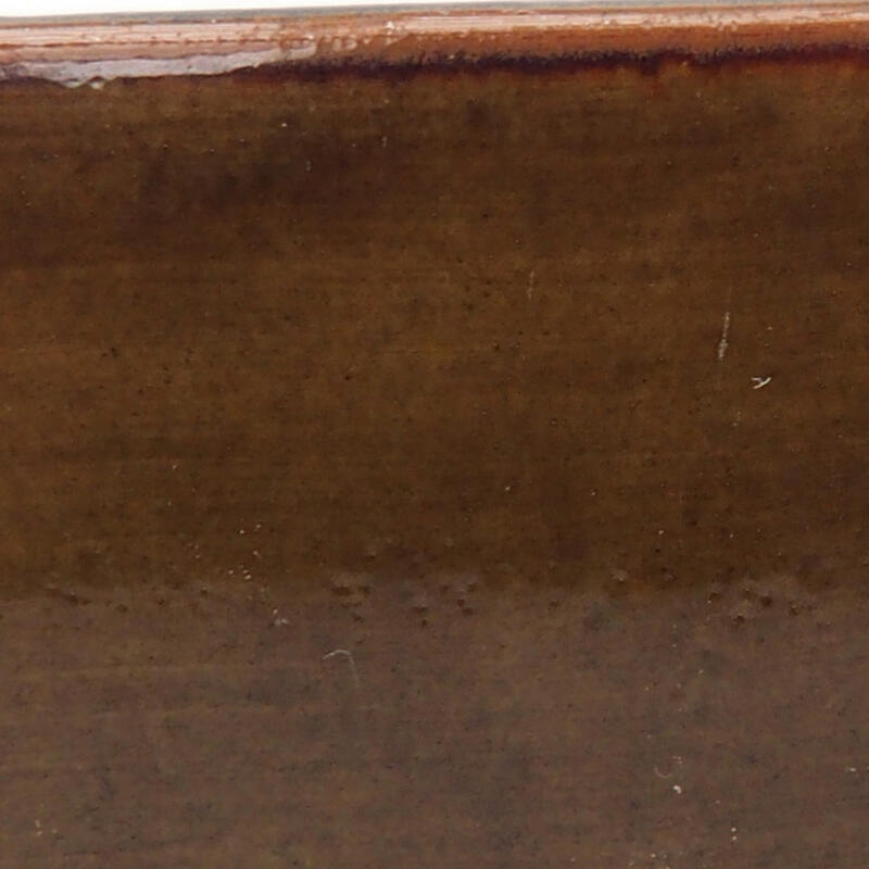 kerámia bonsai tál 12,5 x 9,5 x 3 cm, barna