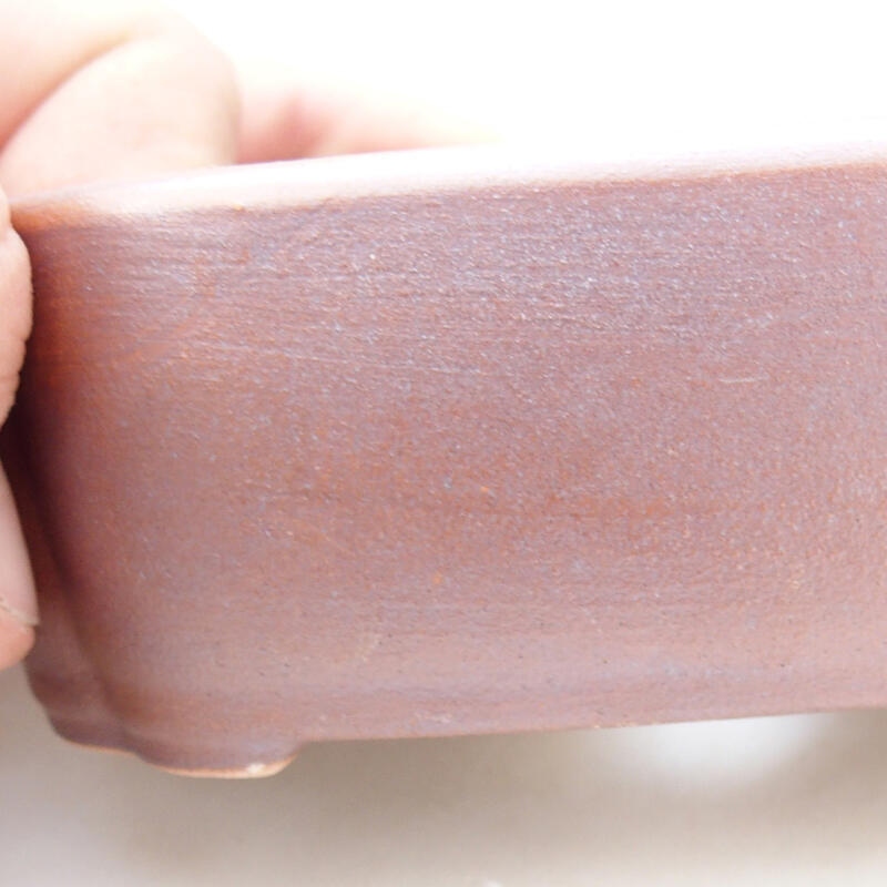 kerámia bonsai tál 12,5 x 9,5 x 4,5 cm, barna