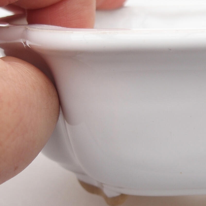 Kerámia bonsai tál 12,5 x 9,5 x 5 cm, zöld