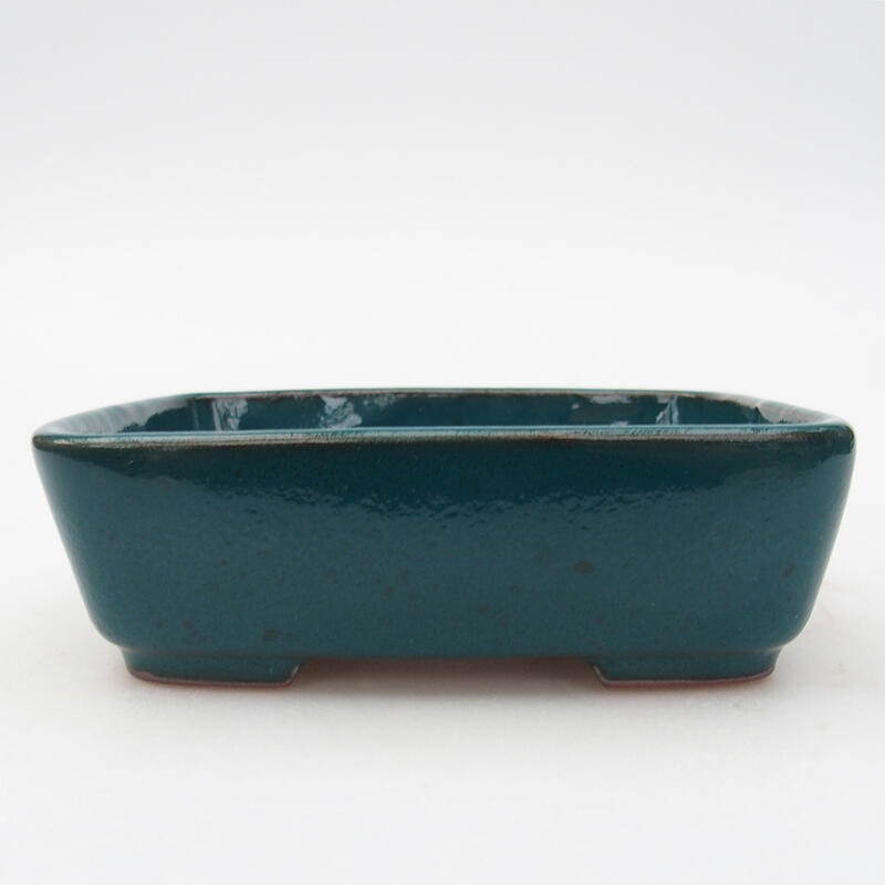 kerámia bonsai tál 12 x 10 x 4 cm, zöld