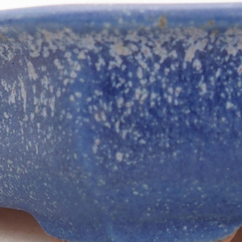 kerámia bonsai tál 12 x 12 x 2,5 cm, kék színben