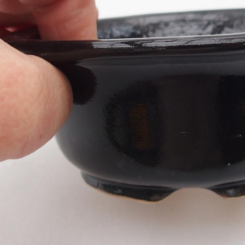 kerámia bonsai tál 12 x 12 x 5 cm, piros színben