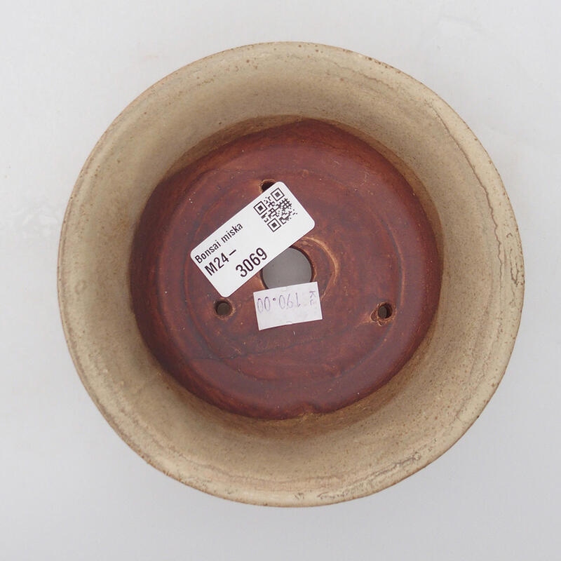 kerámia bonsai tál 12 x 12 x 5 cm, barna