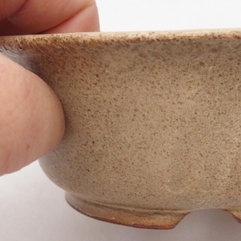 kerámia bonsai tál 12 x 12 x 5 cm, barna