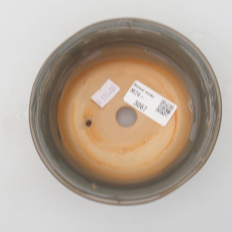 kerámia bonsai tál 12 x 12 x 5 cm, szürke