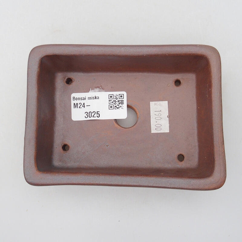Kerámia bonsai tál 12 x 8,5 x 3,5 cm, fém színben