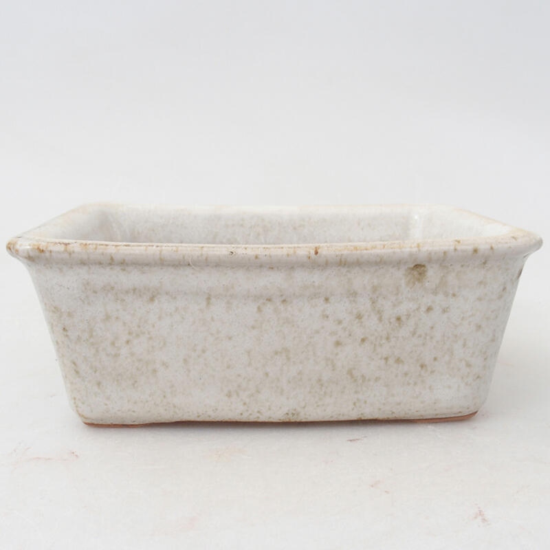 kerámia bonsai tál 12 x 8,5 x 4,5 cm, fehér