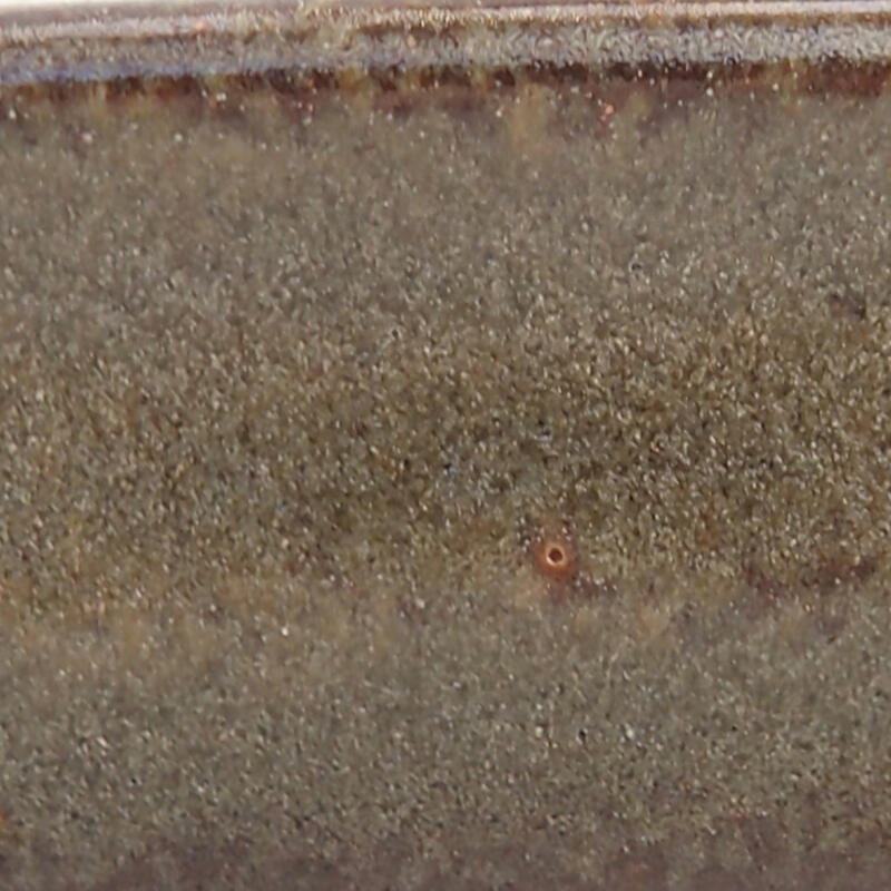 kerámia bonsai tál 12 x 9,5 x 3 cm, barna