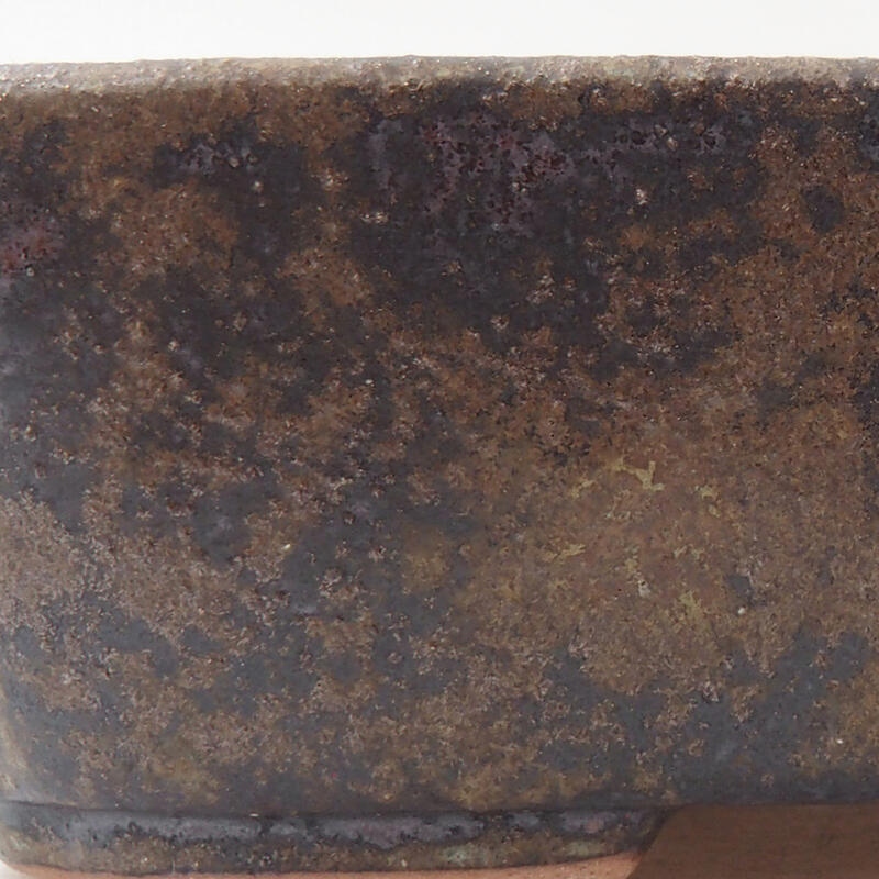 kerámia bonsai tál 12 x 9 x 3 cm, barna