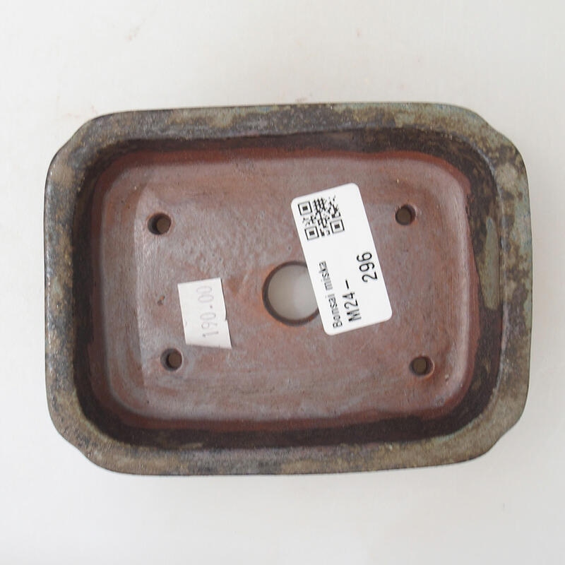 kerámia bonsai tál 12 x 9 x 3 cm, barna