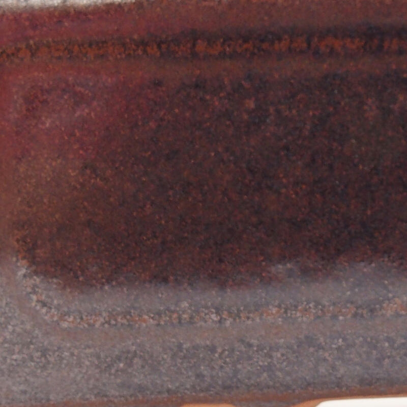 kerámia bonsai tál 13,5 x 10,5 x 5 cm, barna