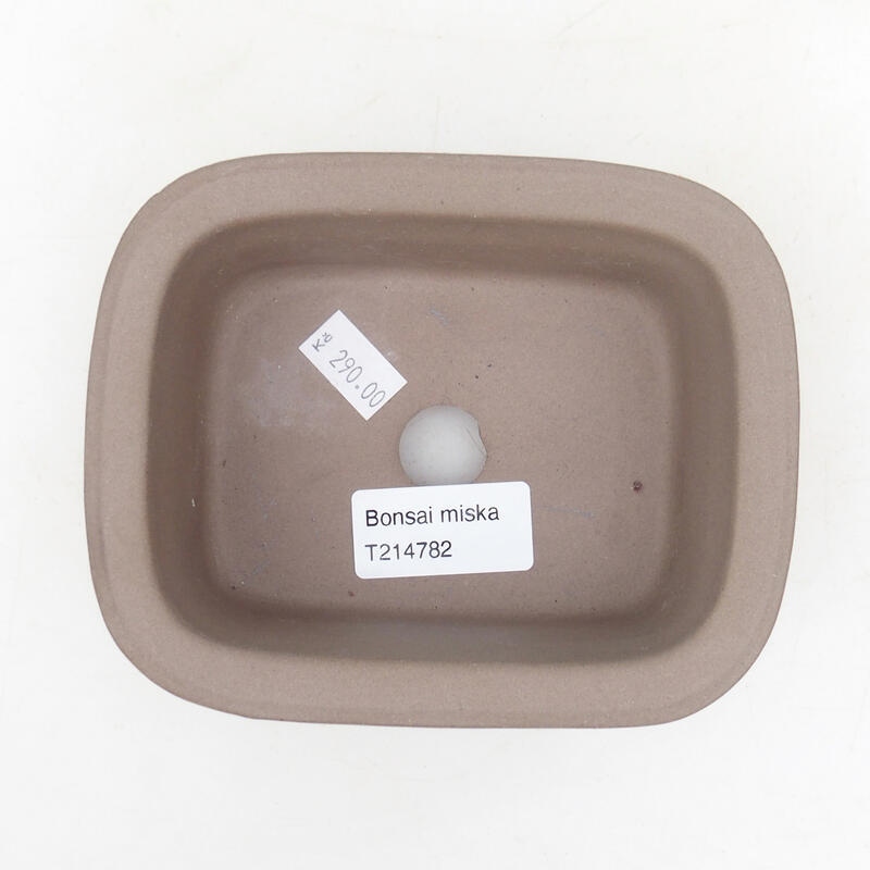 Kerámia bonsai tál 13,5 x 11 x 5,5 cm, fekete színben