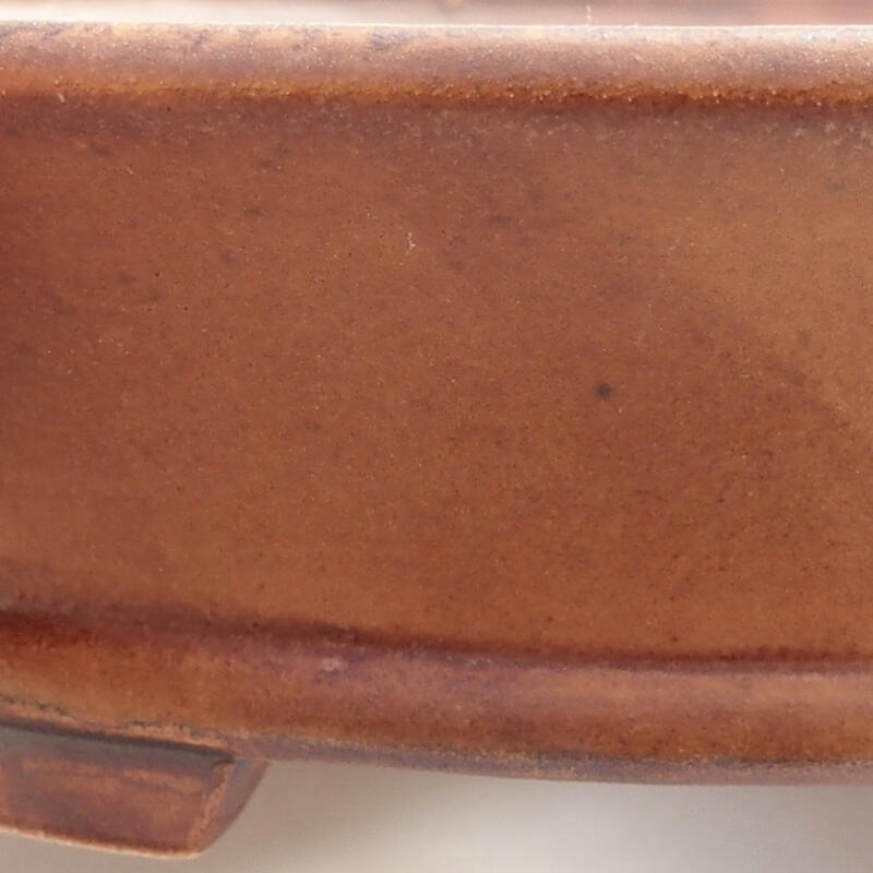 kerámia bonsai tál 13,5 x 12 x 4 cm, barna