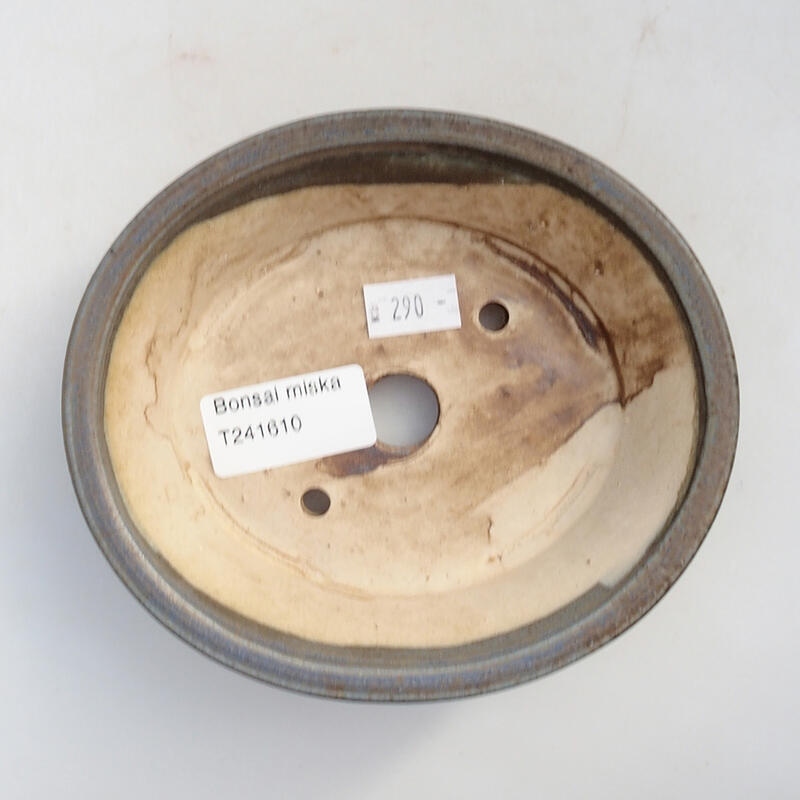 kerámia bonsai tál 13,5 x 12 x 4 cm, kék színben