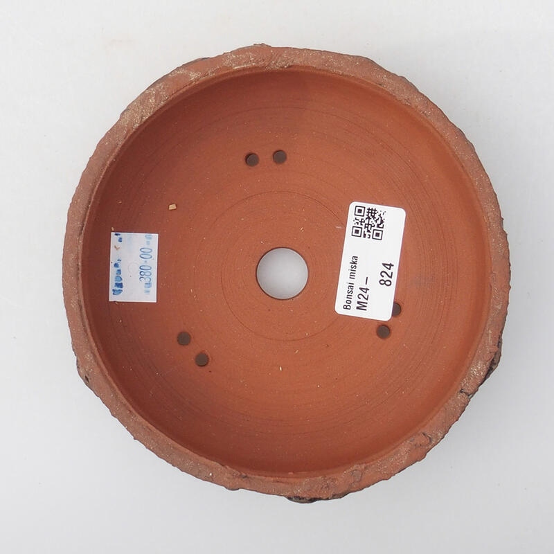 kerámia bonsai tál 13,5 x 13,5 x 4 cm, barna