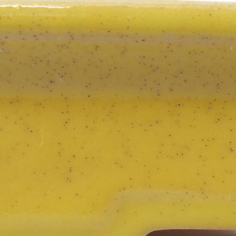 kerámia bonsai tál 13 x 10 x 3,5 cm, sárga