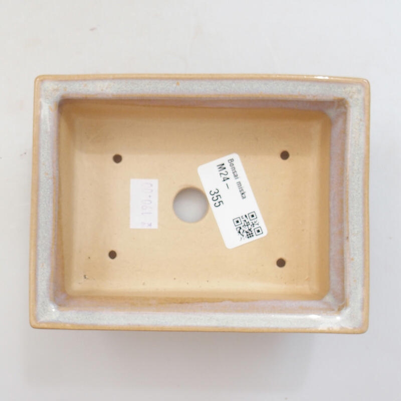 kerámia bonsai tál 13 x 10 x 4 cm, szürke