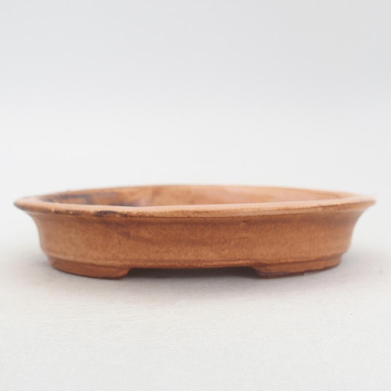 kerámia bonsai tál 13 x 11 x 2,5 cm, rózsaszínű