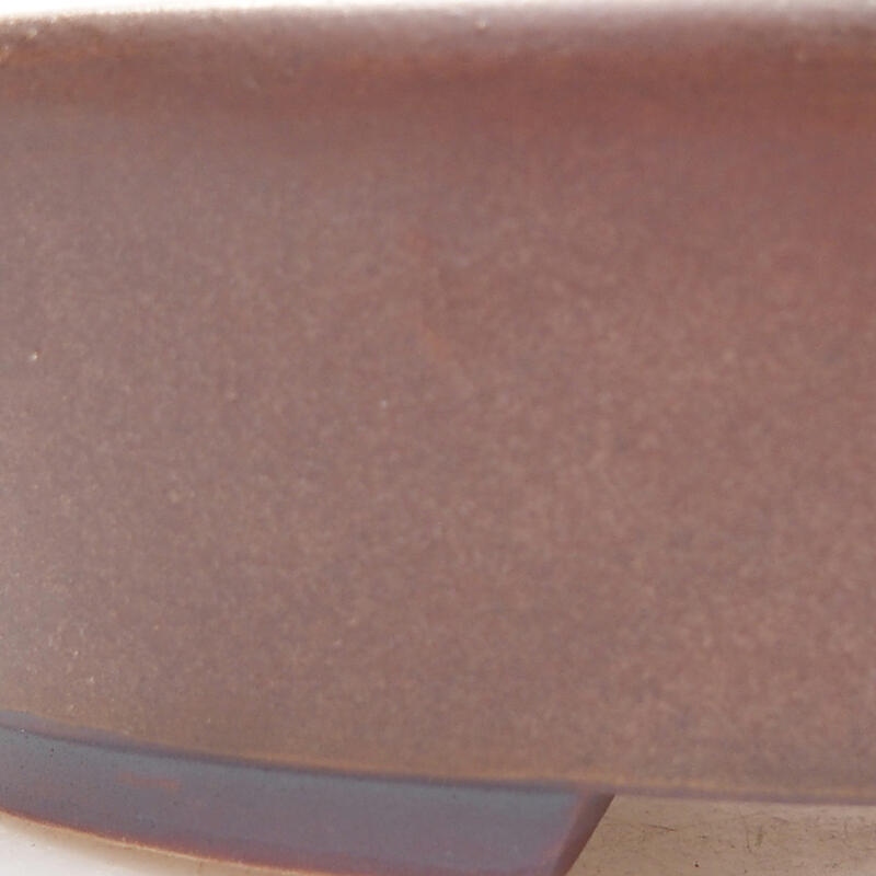 kerámia bonsai tál 13 x 11 x 3,5 cm, barna