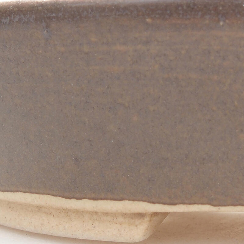 kerámia bonsai tál 13 x 11 x 3,5 cm, barna