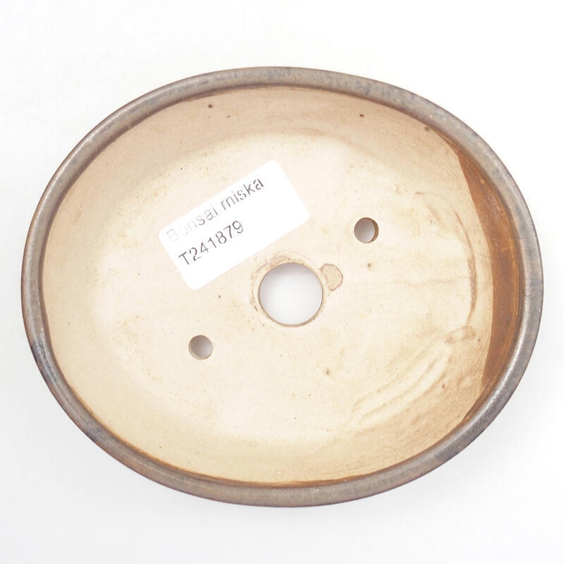 kerámia bonsai tál 13 x 11 x 3,5 cm, barna