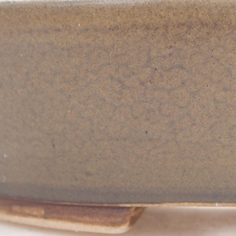 kerámia bonsai tál 13 x 11 x 3,5 cm, barna