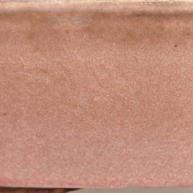 kerámia bonsai tál 13 x 11 x 5 cm, rózsaszínű