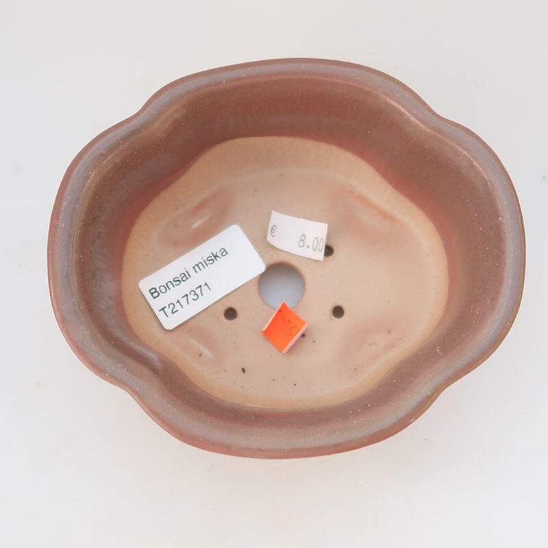 Kerámia bonsai tál 13 x 11 x 6 cm, fém színben