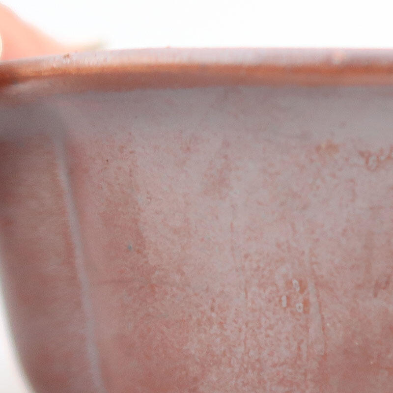 Kerámia bonsai tál 13 x 11 x 6 cm, fém színben