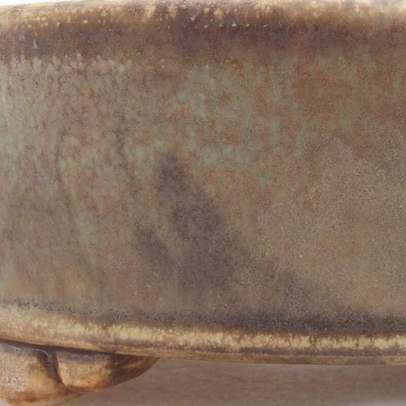 kerámia bonsai tál 13 x 13 x 4 cm, zöld