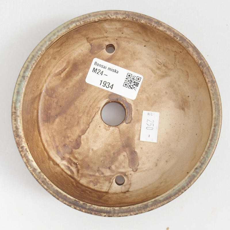 kerámia bonsai tál 13 x 13 x 4 cm, zöld