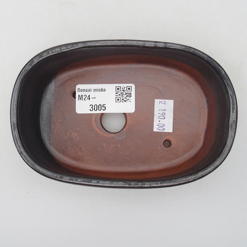 kerámia bonsai tál 13 x 8,5 x 3,5 cm, kék színű