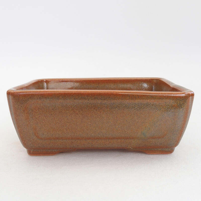 kerámia bonsai tál 13 x 9,5 x 5 cm, barna
